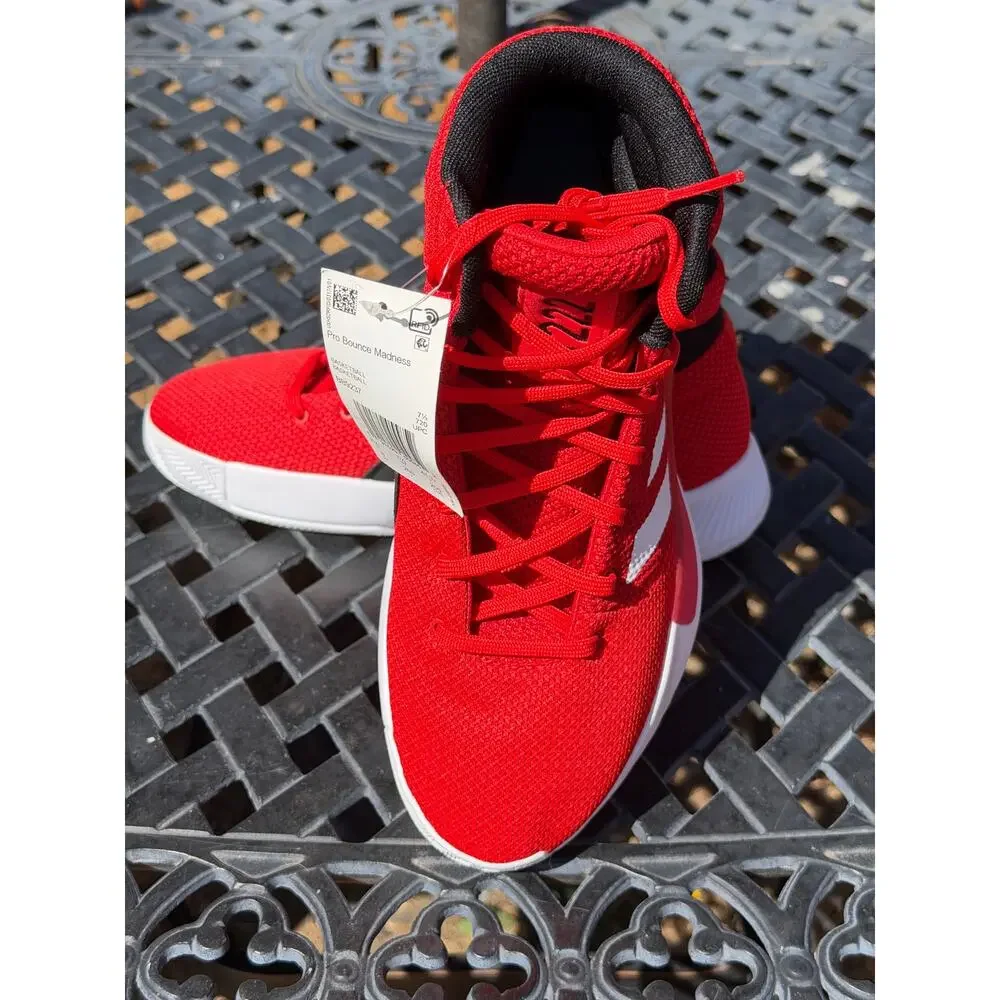 ADIDAS Basketball Pro Bounce Madness Size 8 Active Red 2019 RARE BB9237 NWT